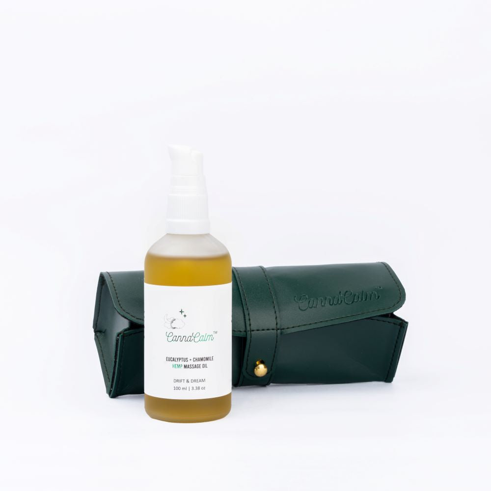 River Remedy- Hemp Massage Oil-Eucalyptus + ChamomileHemp Massage OilHemp Massage Oil - Stress Relief & Relaxation