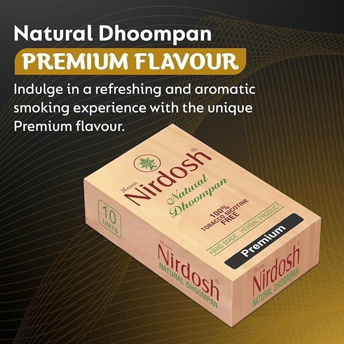 Nirdosh Herbal Smoke Sticks – Premium Flavor 100% Tobacco & Nicotine Free – Natural Ayurvedic Dhoompan.