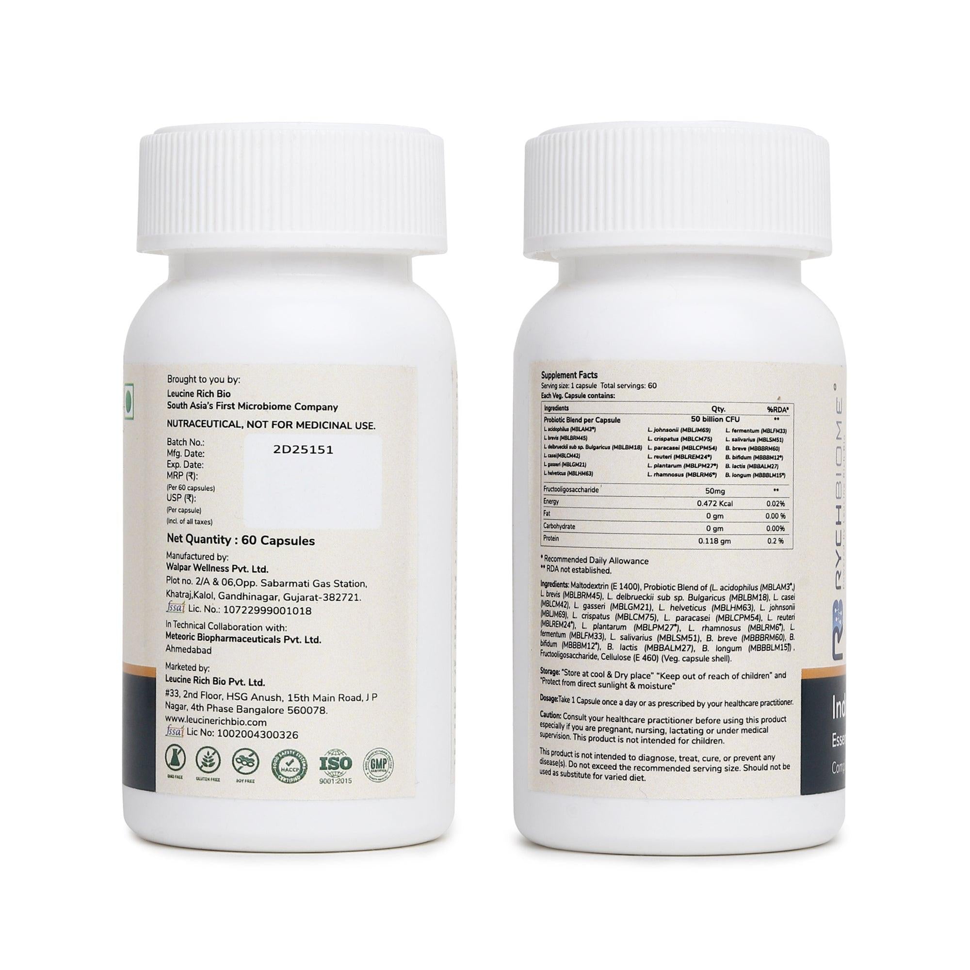 RychBiome by BugSpeaks - Indus Plus Capsules - 60 Capsules.