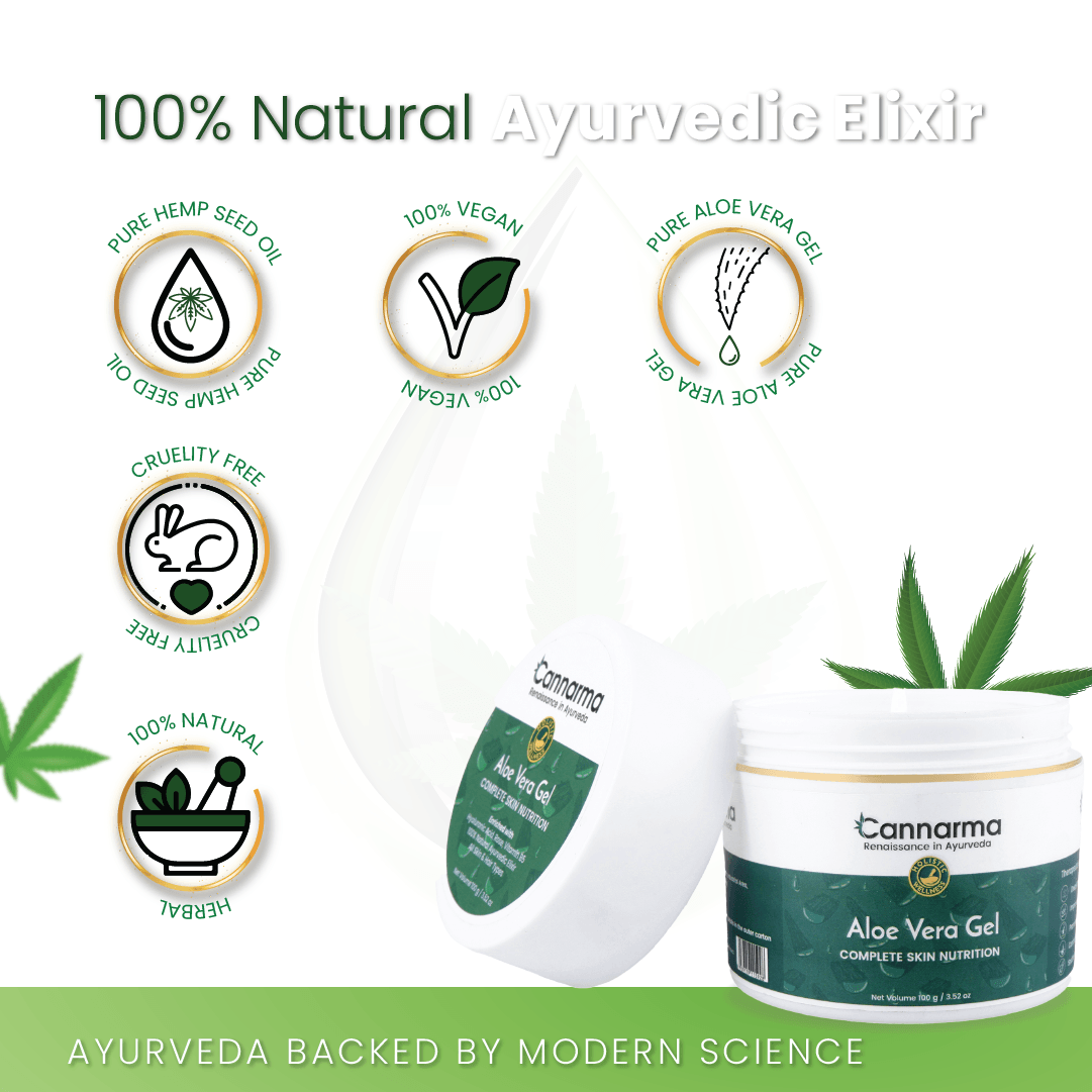 Cannarma Hemp Aloe Vera Gel | For Face, Hair, Skin Moisturizer | Hydrates and Soothes | With Vitamin EHemp Aloe Vera GelCannarma Hemp Aloe Vera Gel | Hydrating Skin & Hair Soother