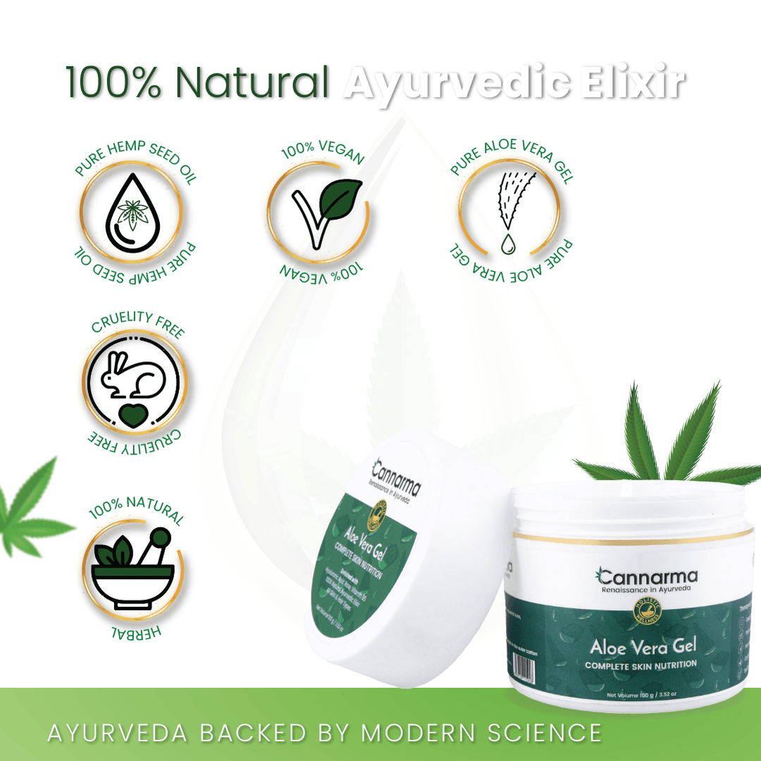 Cannarma Hemp Aloe Vera Gel | For Face, Hair, Skin Moisturizer | Hydrates and Soothes | With Vitamin EHemp Aloe Vera GelCannarma Hemp Aloe Vera Gel | Hydrating Skin & Hair Soother