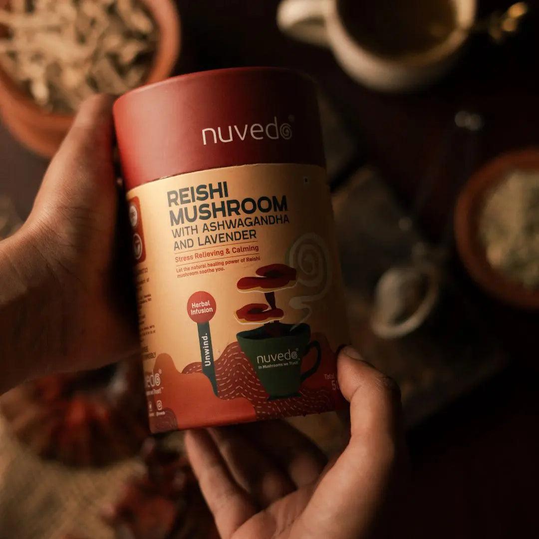 Nuvedo - Reishi Mushroom Dual Extract with Ashwagandha and Lavendermushroom extractNuvedo Reishi Mushroom Dual Extract Ashwagandha