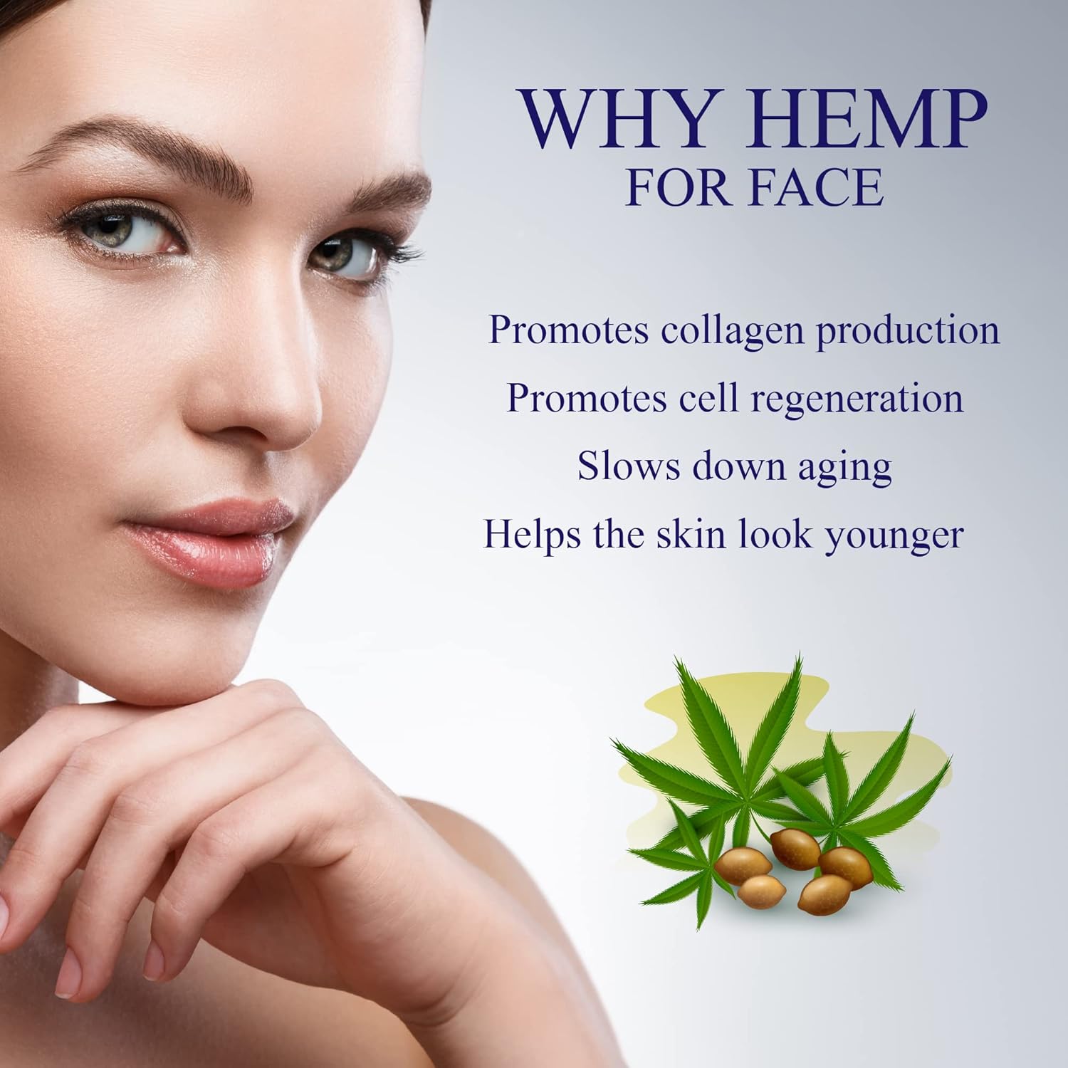 Imroz - Face Cream With Hemp Seed Oil & Rosehip Oil