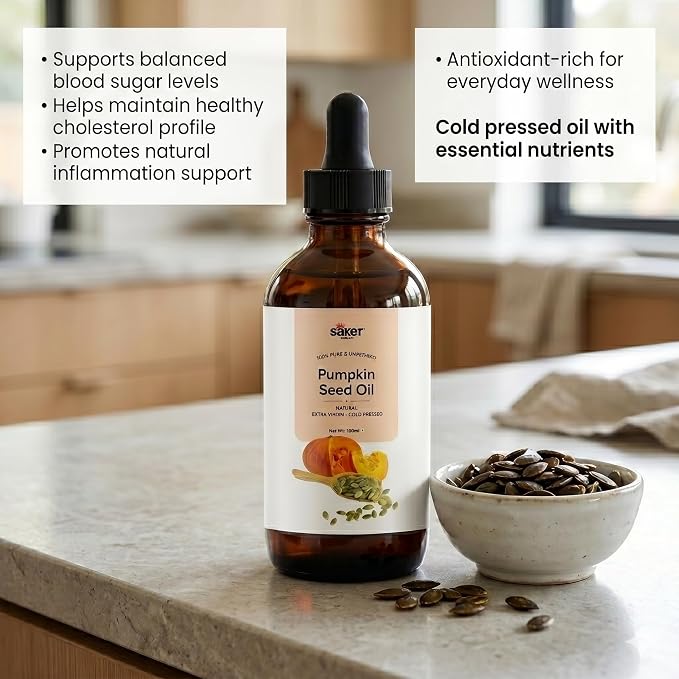 Saket Foods Pumpkin Seed Oil - Cold Pressed Oil | Pure & Unrefined
