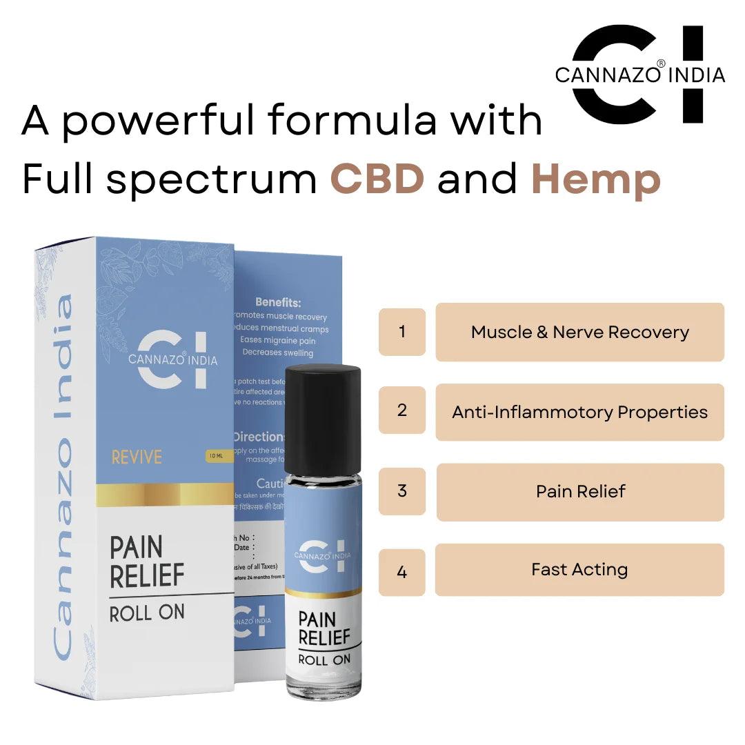 Cannazo Revive – Pain Relief Roll OnCBD Roll OnCannazo Revive Pain Relief Roll On|Muscle Recovery, Neuralgia Relief