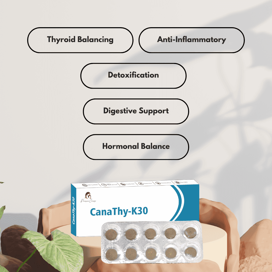 Paarmi Cares- CanaThy-K30 (For Thyroid)TabletsPaarmi Cares- CanaThy-K30 - Thyroid Health Supplement | Balances Hormones