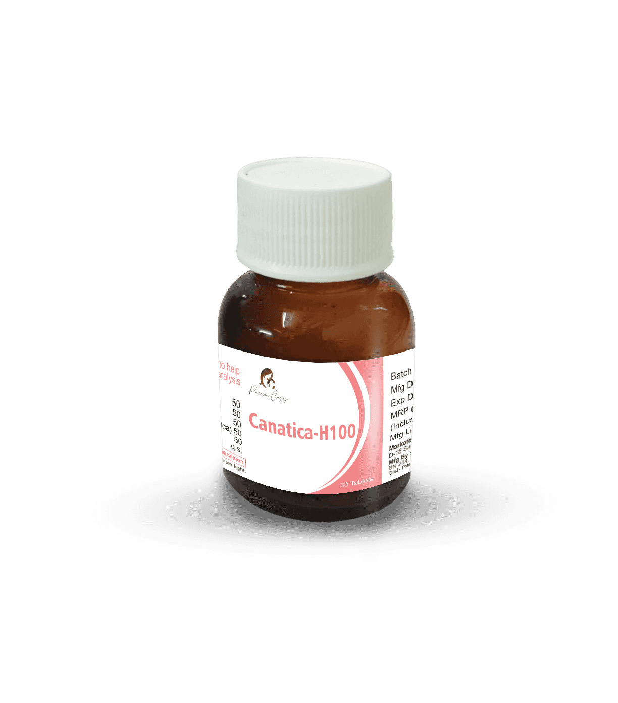 Paarmi Cares- Canatica-H100 Cannabis Pills (For Neuralgic Pain, Sciatica, Paralysis).