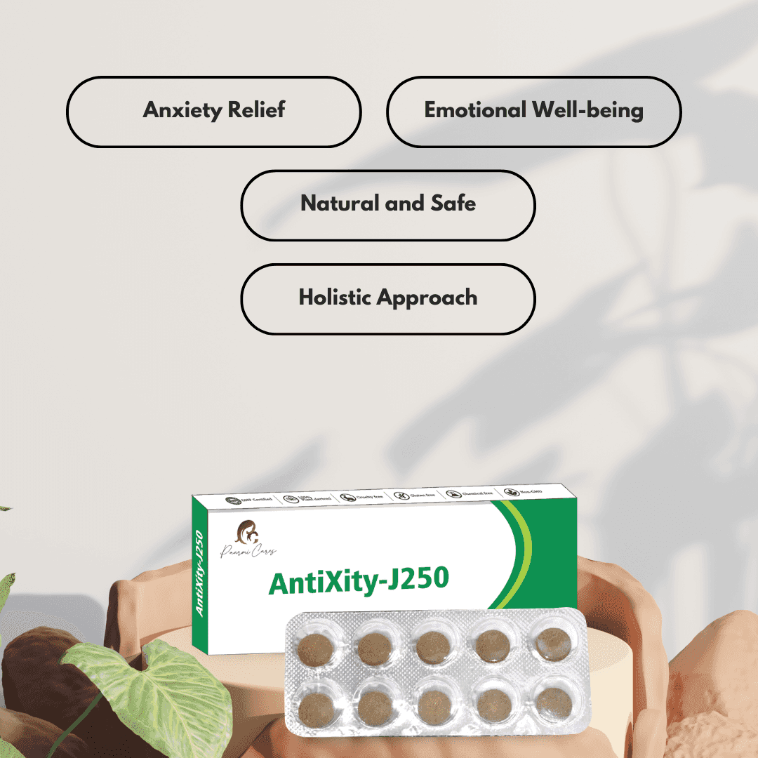 Paarmi Cares- AntiXity-J250 (For Anxiety)Ayurvedic TabletPaarmi Cares AntiXity-J250 Anxiety Relief Supplements