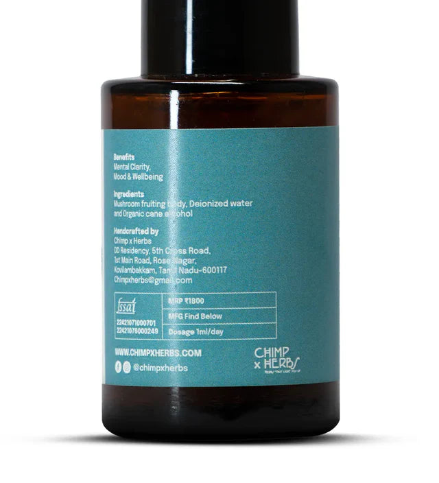 Chimp x Herbs Lion's Mane Mental Energy Tincture | 30ml