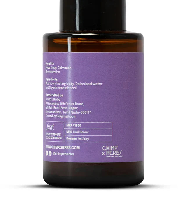 Chimp x Herbs Reishi Tincture| Deep Sleep & Wisdom | 30ml