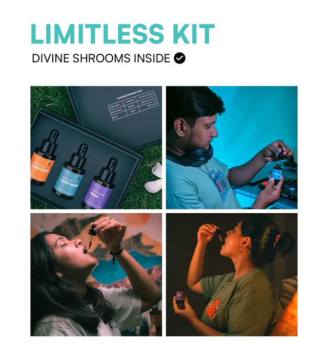 Chimp x Herbs Limitless Kit | Premium Functional Mushroom Wellness Tinctures