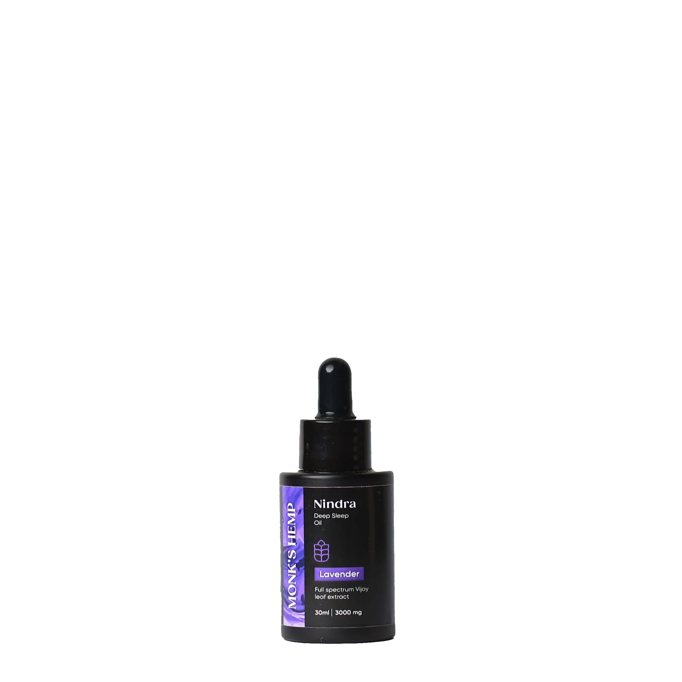 Monk's Hemp Nindra (1:1) Deep Sleep CBD Oil- Lavender