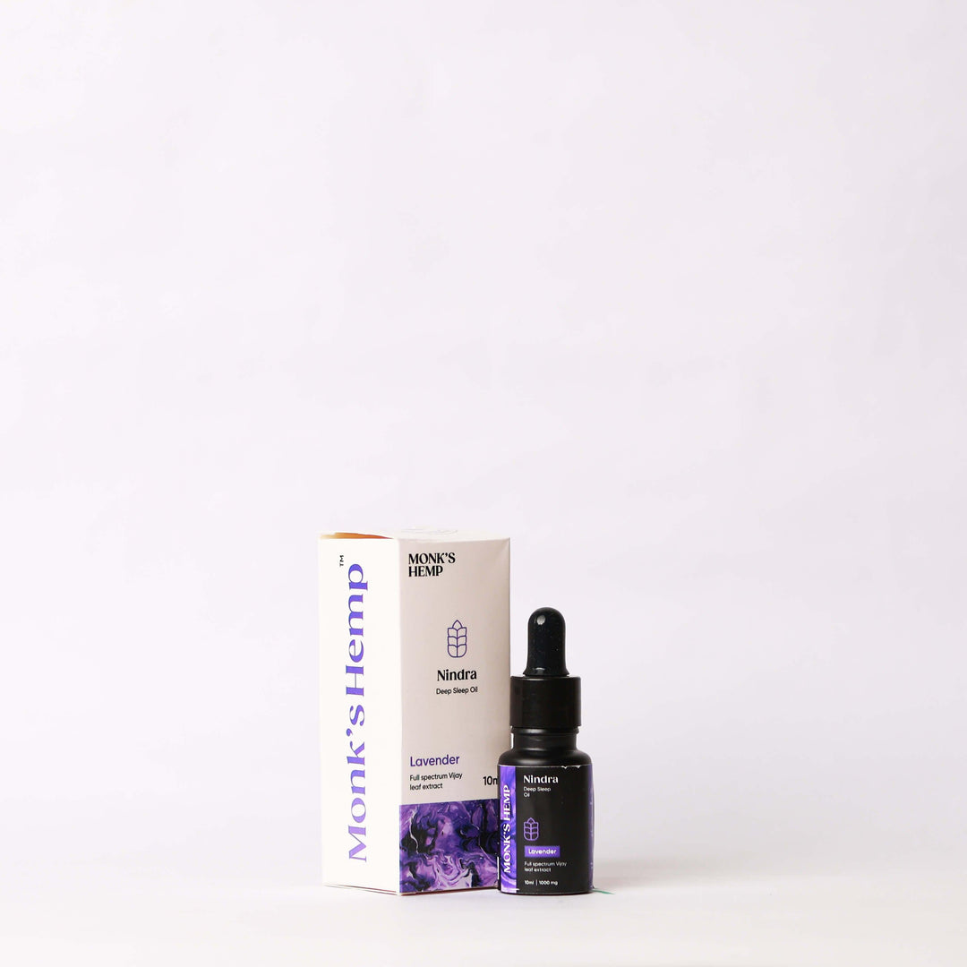 Monk's Hemp Nindra (1:1) Deep Sleep CBD Oil- LavenderCBD + THC OilMonk's Hemp Nindra CBD Oil - Deep Sleep Lavender