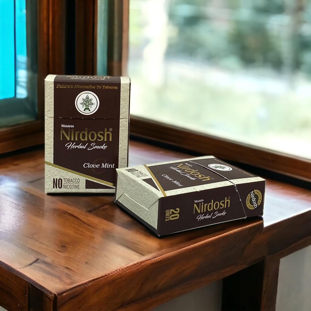 Nirdosh Herbal Smoke Sticks – Clove Mint | Tobacco & Nicotine-Free Herbal Cigarette