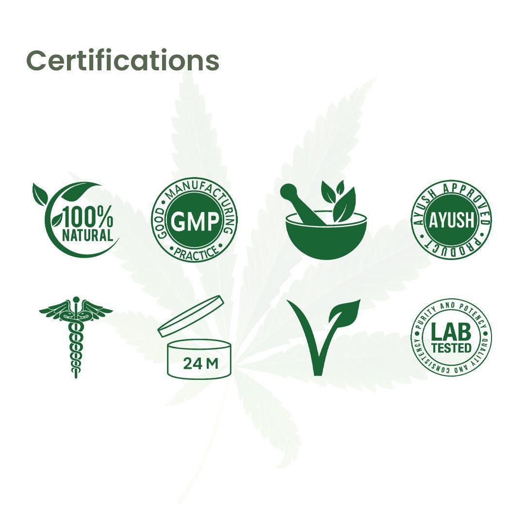 Cannarma Hemp Pain Relief Balm (15g) | For Headache, Body Pain & Joints Pain.