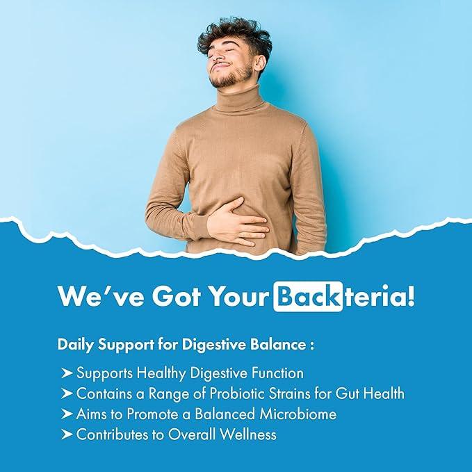 Auraika Nutrition Probiotics for Gut Health | 50 Billion CFU Probiotics Supplement for Bloating & Gas Relief.