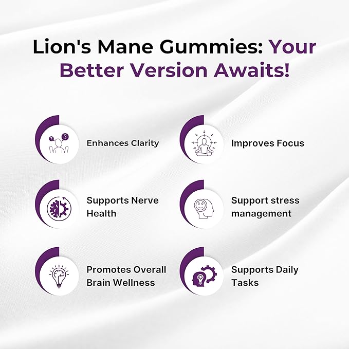 Nutramate- Lion's Mane Mushroom Gummies Supplement