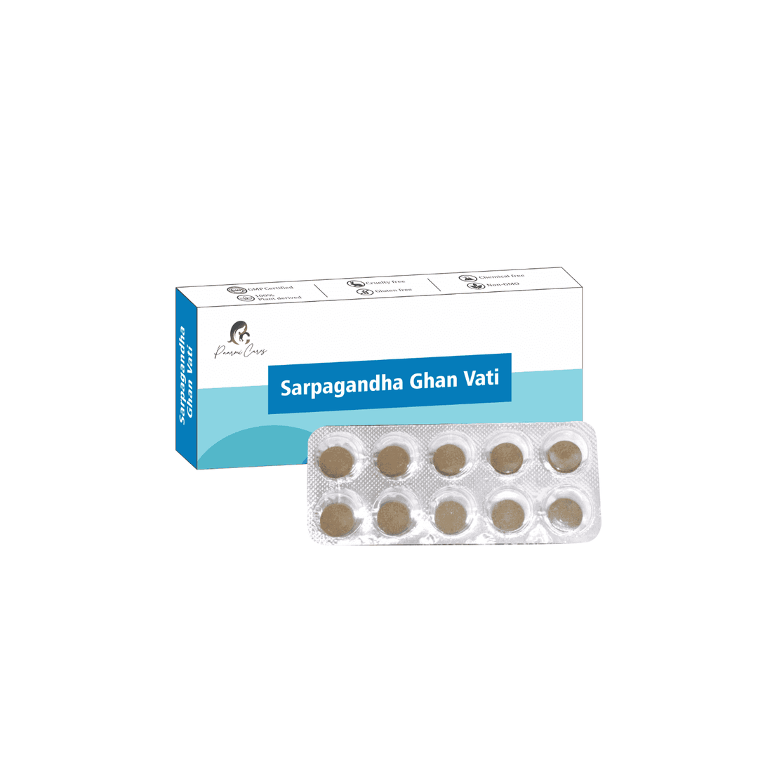 Paarmi Cares- Sarpagandha Ghan Vati (For High BP)Paarmi Cares - Sarpagandha Ghan Vati for High BP | Hypotensive