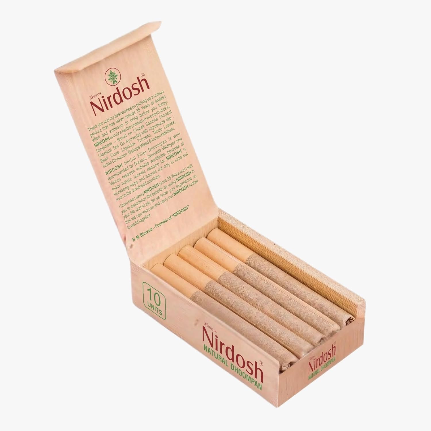 Nirdosh Herbal Smoke Sticks Double Apple Flavor | 100% Tobacco & Nicotine-Free Ayurvedic Dhoompan