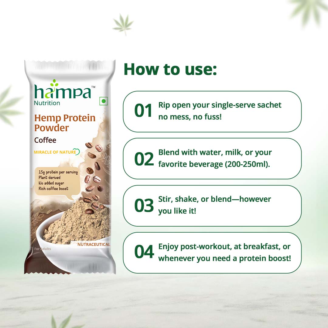 Hampa Wellness - Protein Powder - Coffee