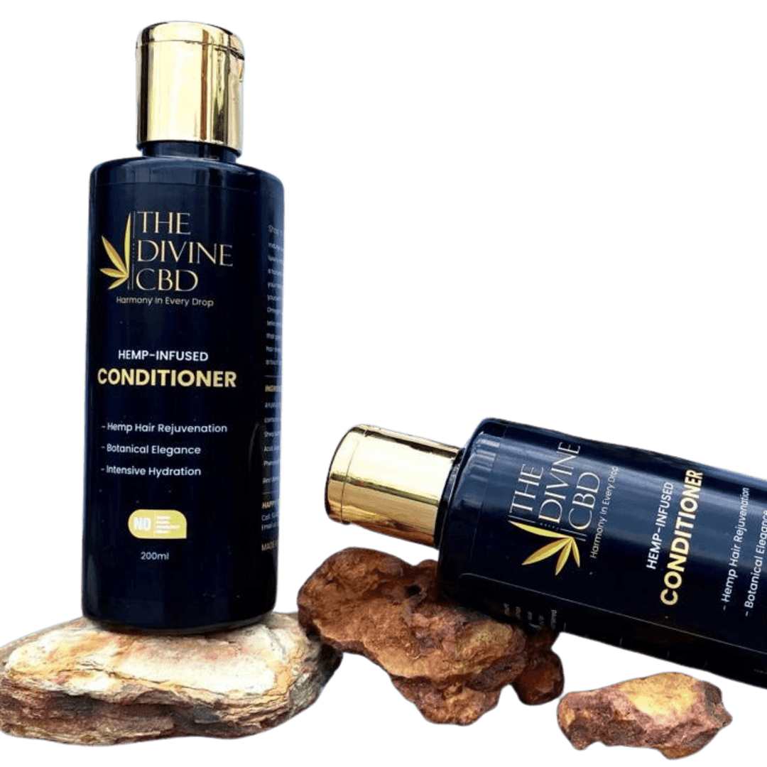 The Divine CBD- Hemp Infused Hair Conditioner | Elevate Your Haircare Ritual to Unprecedented LuxuryShampoo + ConditionerHemp Infused Conditioner - Luxe Haircare | Hydration & Smoothness