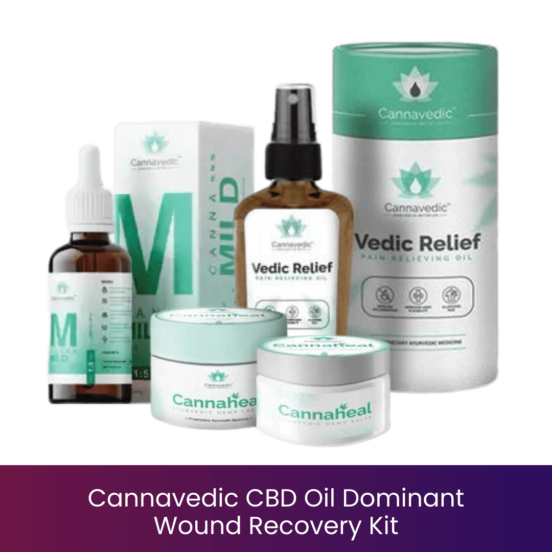 Cannavedic CBD Oil Dominant Wound Recovery Kit.