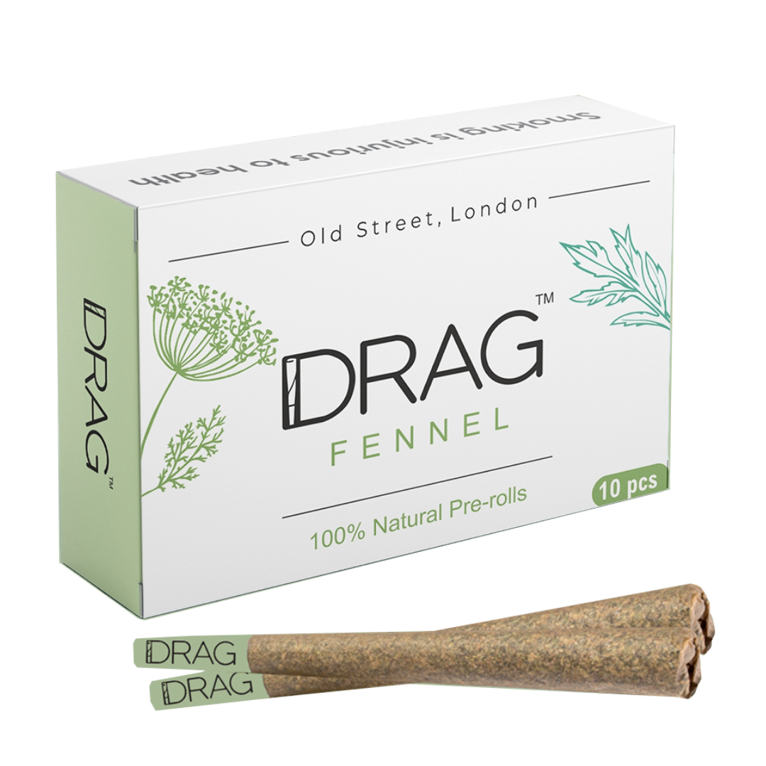 Drag Fennel - Herbal Preroll | Mugwort & Fennel Seeds | Tobacco-Free & Nicotine-Free