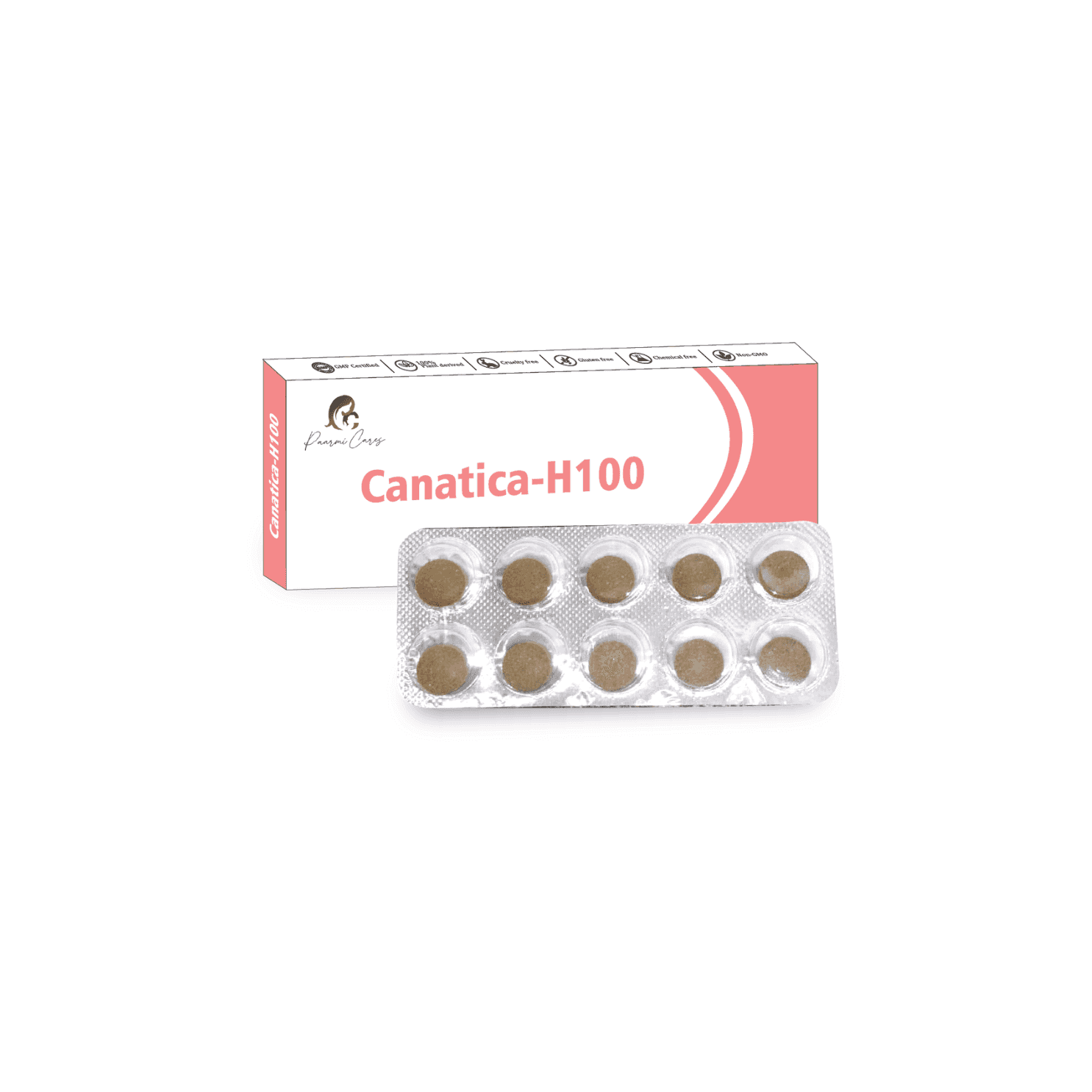 Paarmi Cares- Canatica-H100 Cannabis Pills (For Neuralgic Pain, Sciatica, Paralysis).