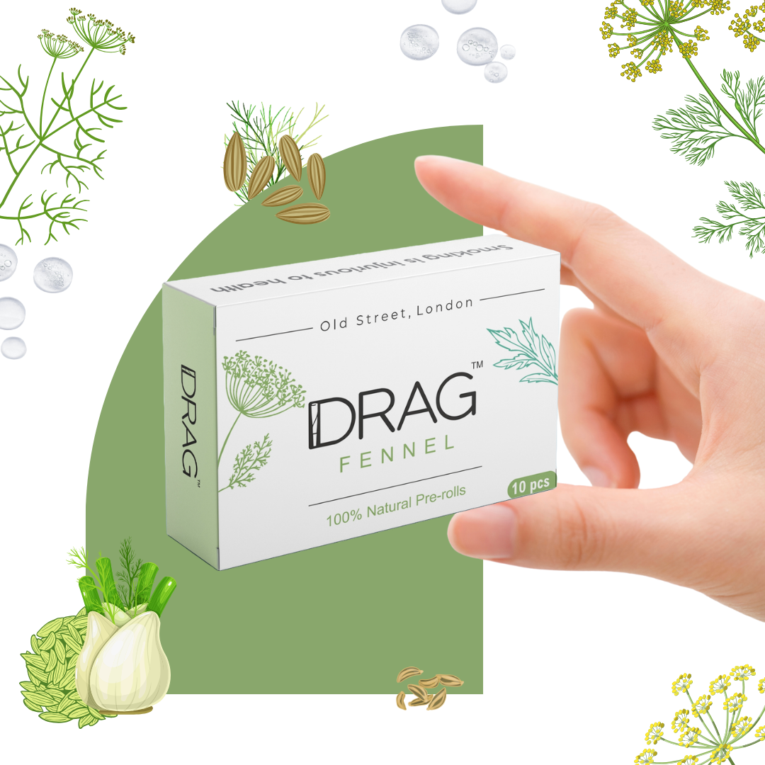 Drag Fennel - Herbal Preroll | Mugwort & Fennel Seeds | Tobacco-Free & Nicotine-Free