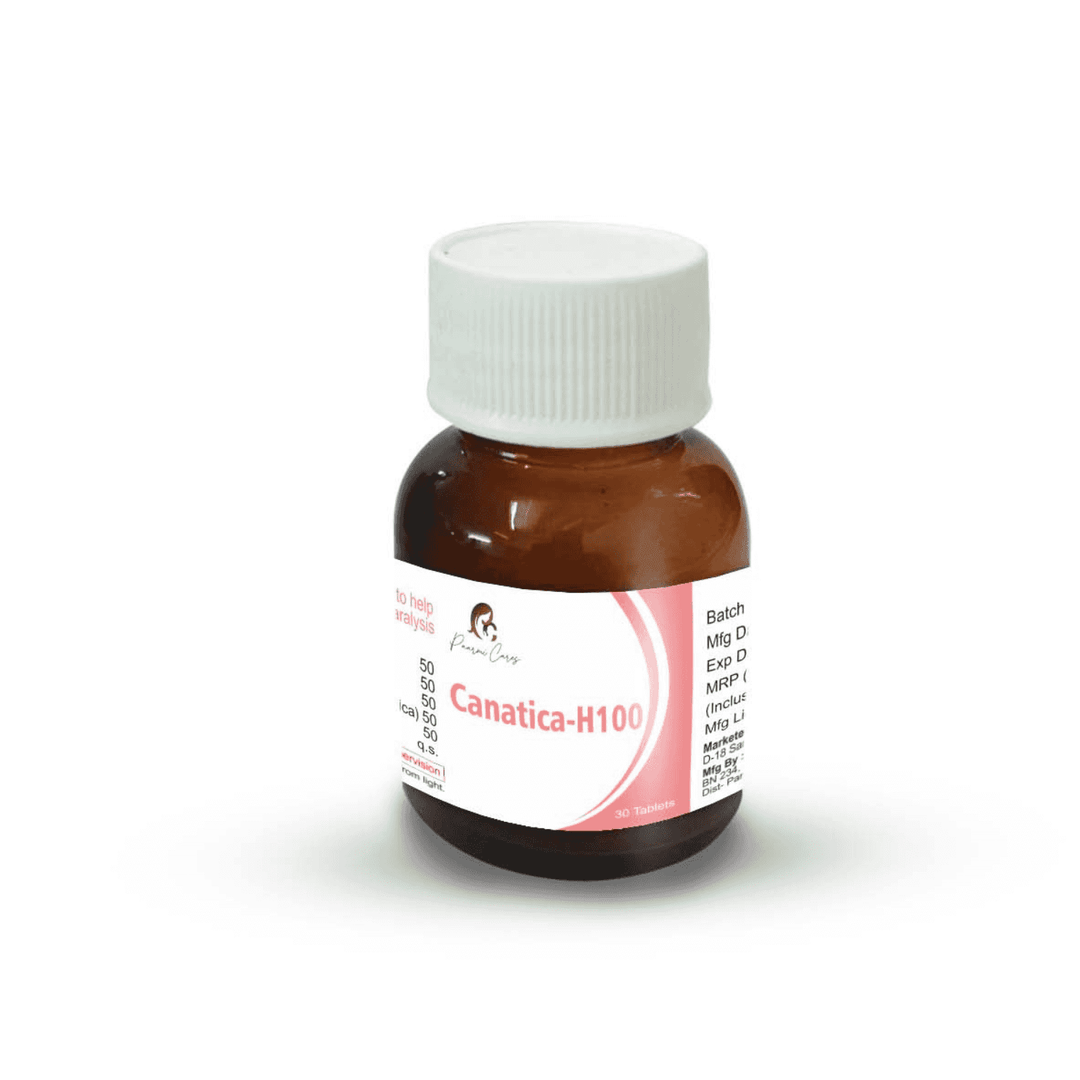 Paarmi Cares- Canatica-H100 (For Neuralgic Pain, Sciatica, Paralysis)TabletsCanatica-H100 for Sciatica and Pain Relief | Analgesic