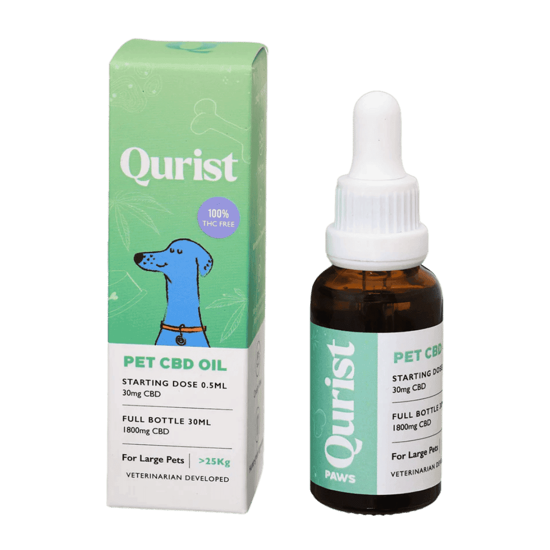 Qurist CBD Oil for Large Dogs - 1800mg (100% THC free).