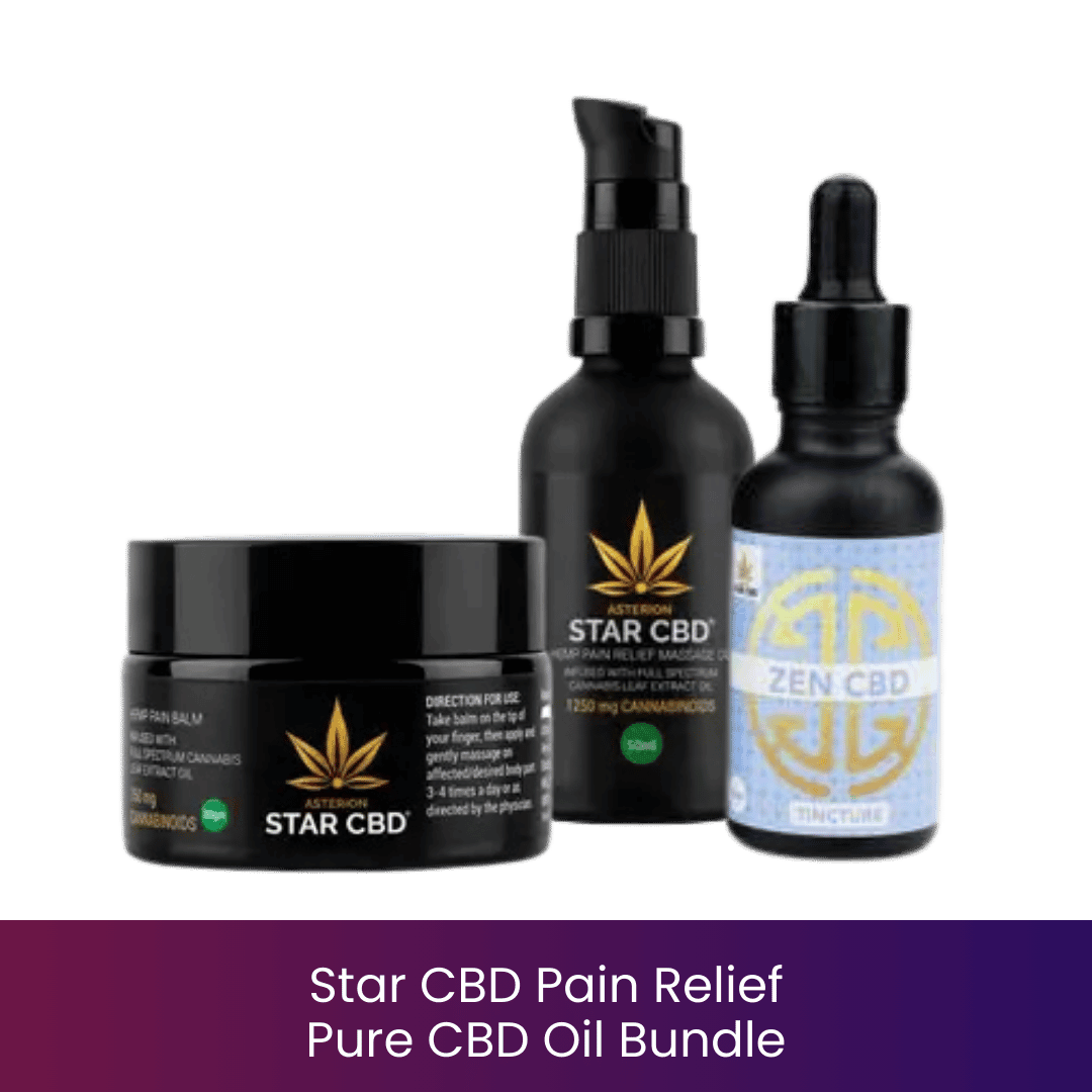 Star CBD Pain Relief Pure CBD oil Bundle.