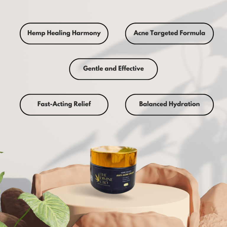 The Divine CBD- Anti-Acne Cream | Rediscover Radiant Skin.
