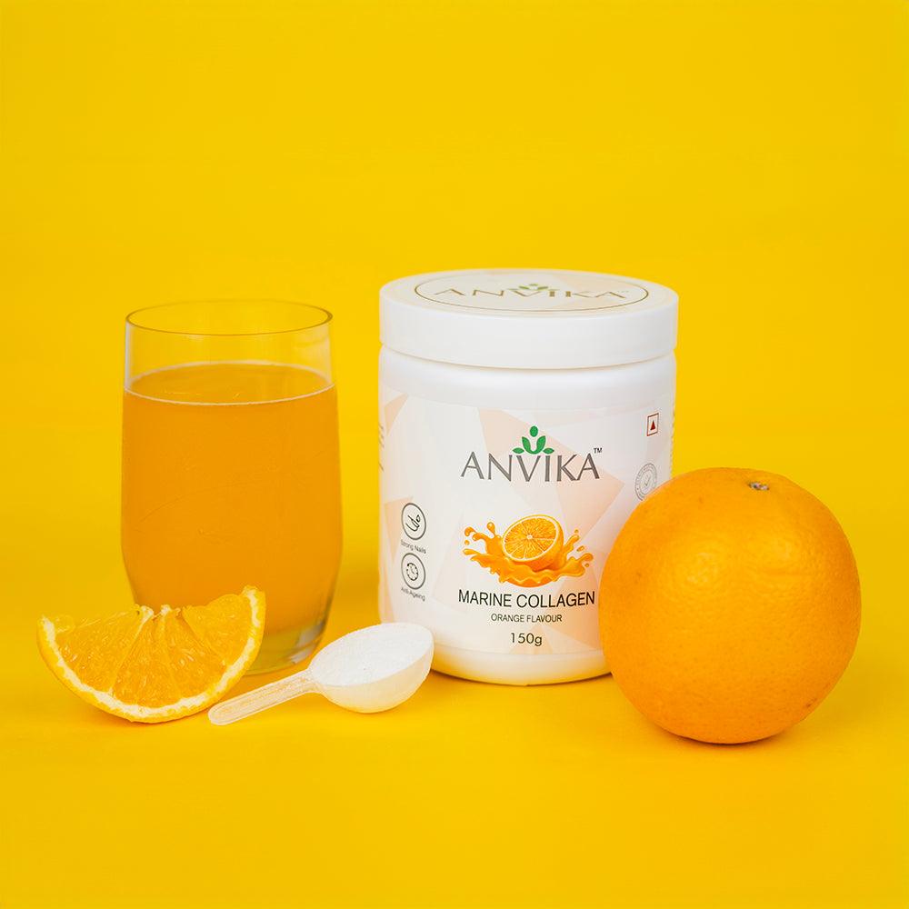 Anvika Marine Collagen 150gm Premium Japanese Peptides for Skin, Hairs, and NailsMarine CollagenAnvika Marine Collagen Peptides - Skin & Hair | Potent Care