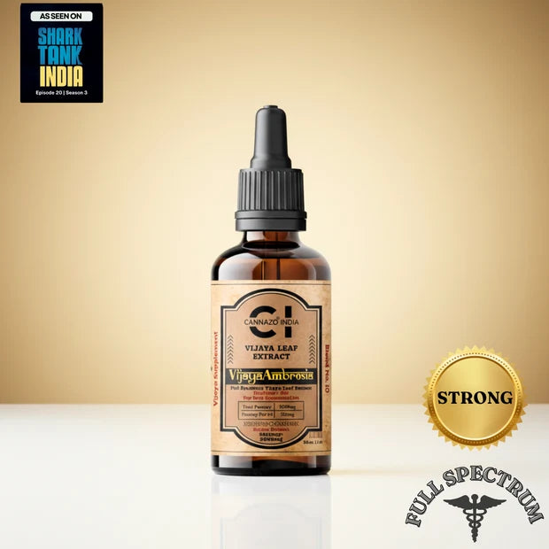 Cannazo Elevate+ Drops (Vijaya Ambrosia) with Naturally Derived CBD & THC for Pain, Sleep & Recovery