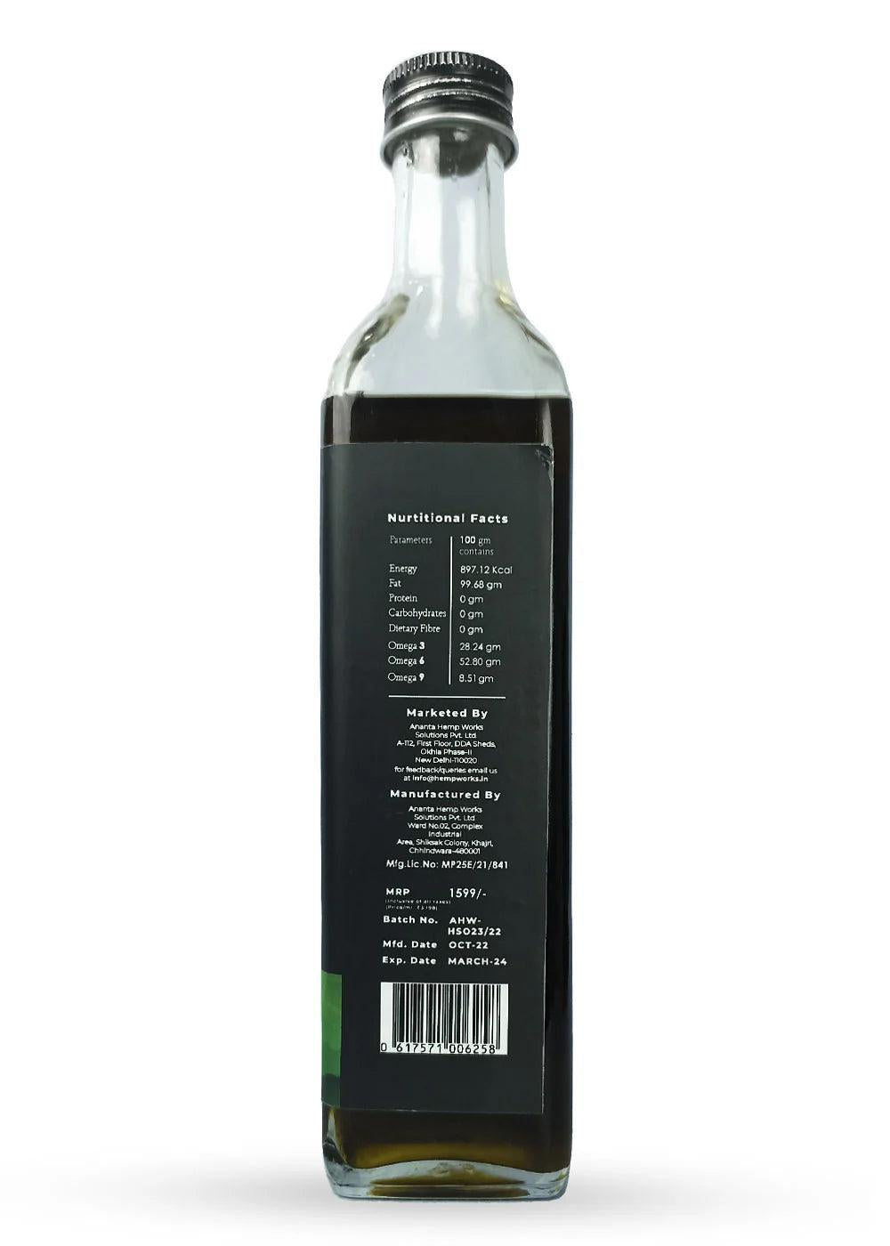 ANANTA HEMP SEED OIL (COLD PRESSED).