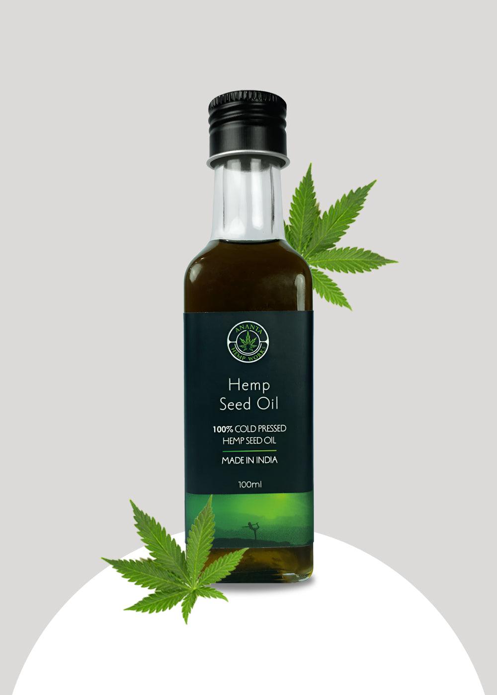 ANANTA HEMP SEED OIL (COLD PRESSED)Hemp oilAnanta Hemp Sativa Oil- Cold Pressed | Best Hemp Oil | CBD Store India