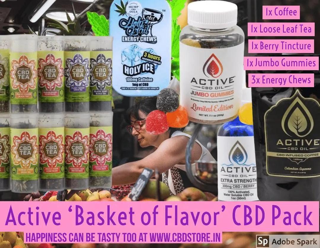 Active 'Basket of Flavor' CBD Bundle.