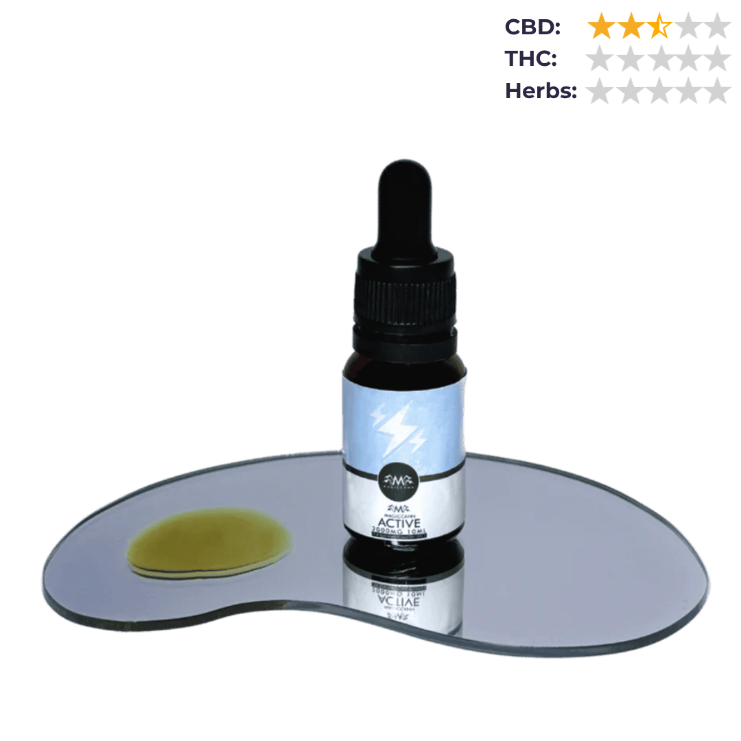 Magiccann Active – Broad Spectrum CBD Oil 2000mg zero THC.