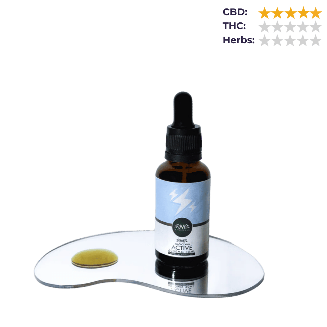 Magiccann Active – Broad Spectrum CBD Oil 6000mg 30 ml zero THC.