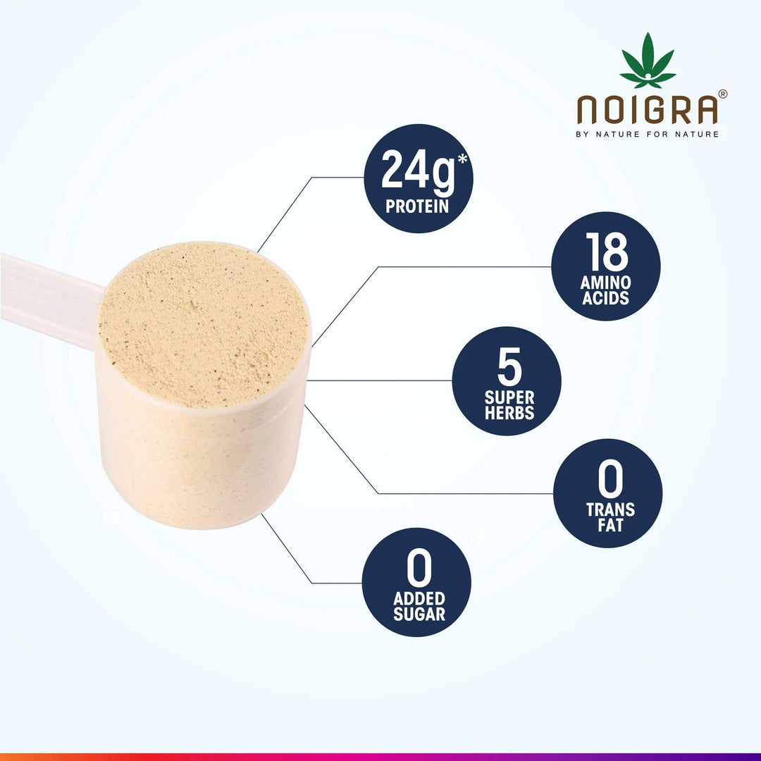 Noigra- Hemp Protein Powder - Vanilla FlavourProtein powderNoigra Hemp Protein Powder Vanilla - 24g Protein | Vegan Formula