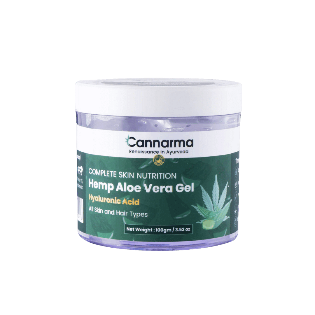 Cannarma Hemp Aloe Vera Gel | For Face, Hair, Skin Moisturizer | Hydrates and Soothes | With Vitamin EHemp Aloe Vera GelCannarma Hemp Aloe Vera Gel | Hydrating Skin & Hair Soother