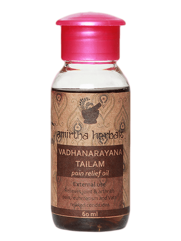 Amirtha Herbals Vadhanarayana Tailam - Pain Relief Oil.