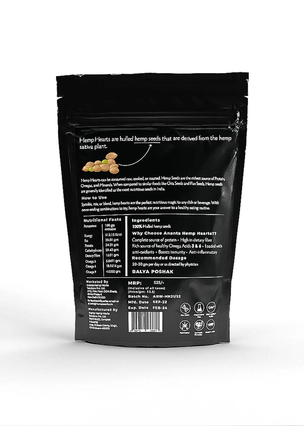 Ananta Hemp HeartsHealth CareAnanta Hemp Hearts | Ayurvedic Hemp Food for a Healthier Life | CSIN