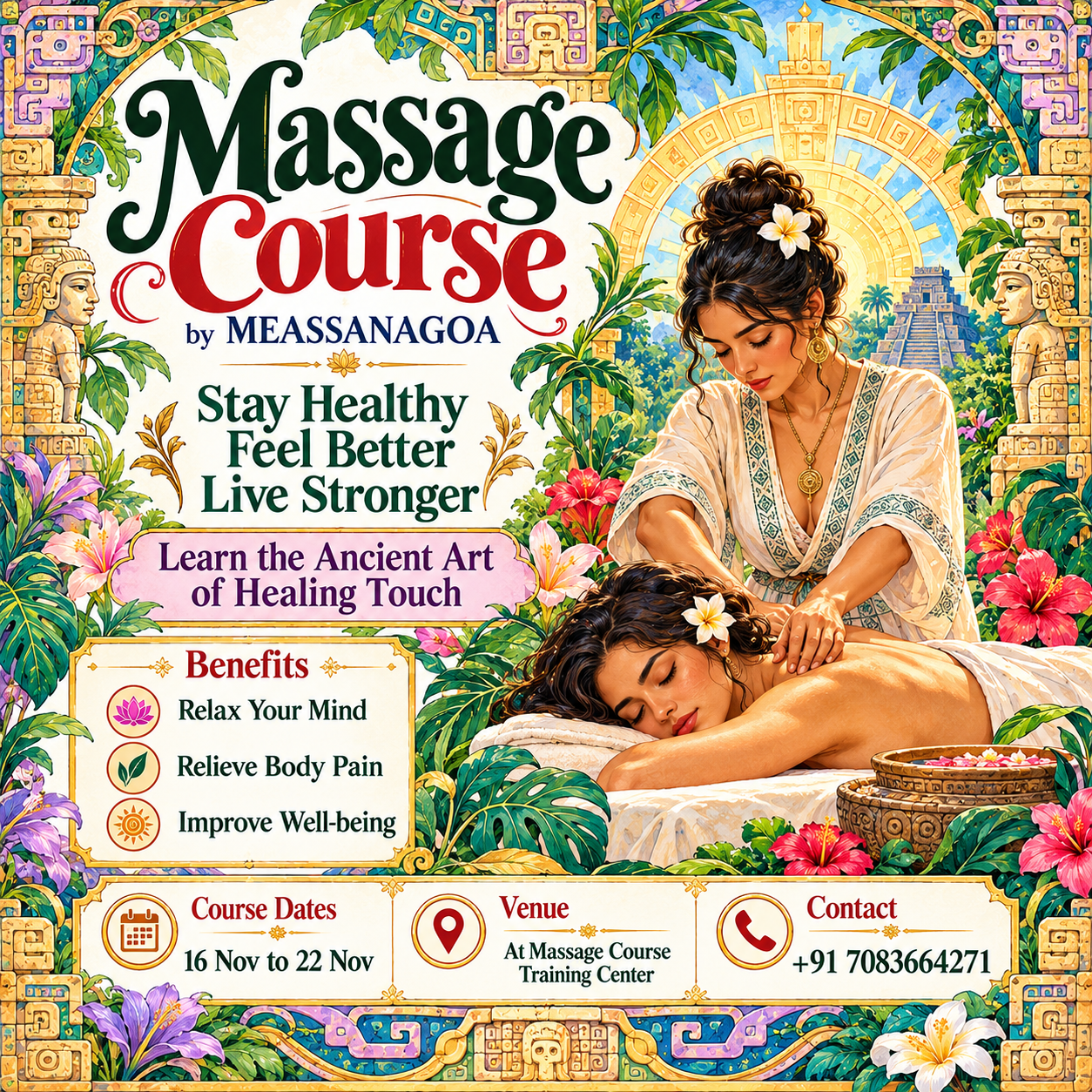Massage Course: Learn the Ancient Art of Healing Touch by MEASSANAGOA