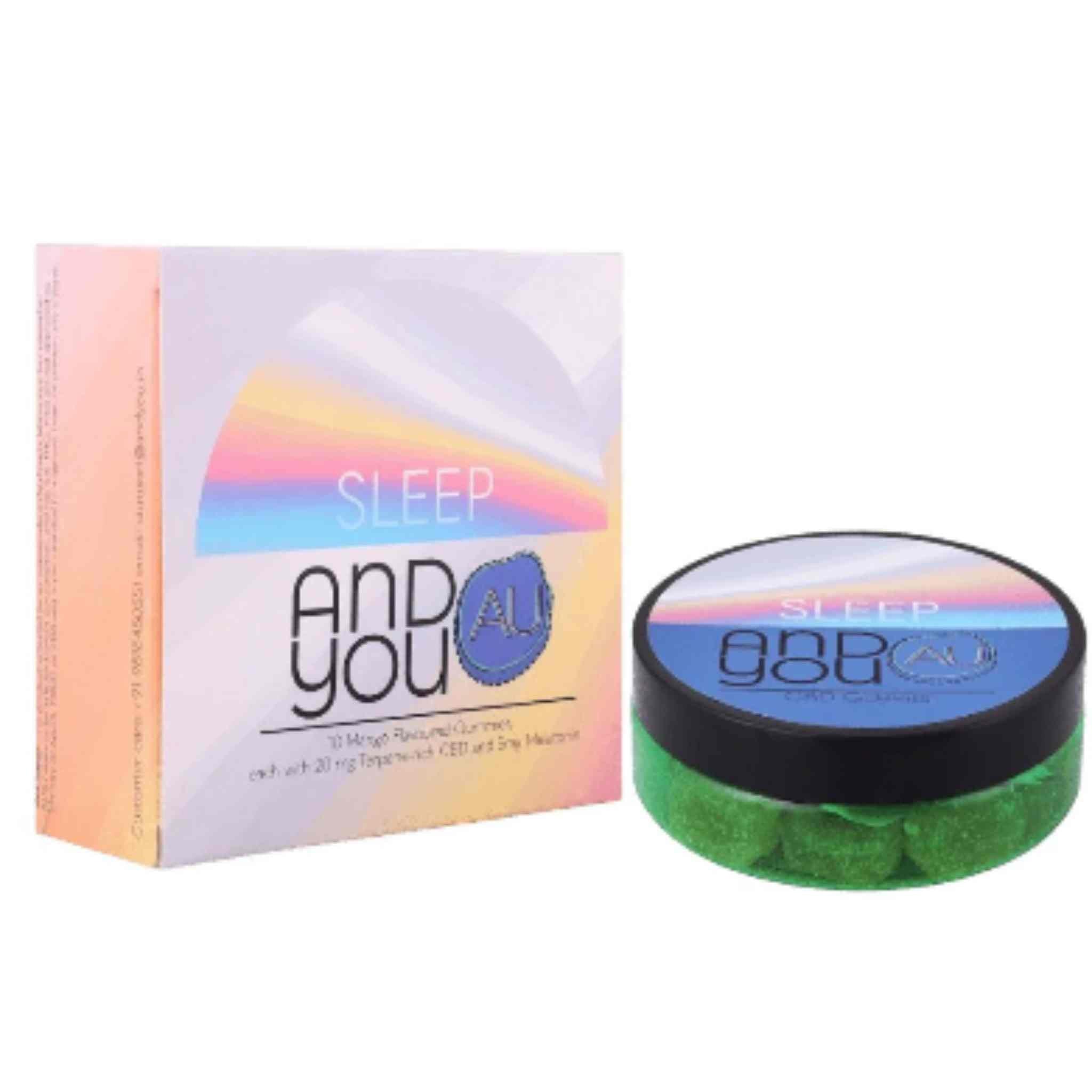 Andyou - Sleep&U Gummies (200mg CBD + 50mg Melatonin + Sleep Terpenes) 100% natural - No side effects