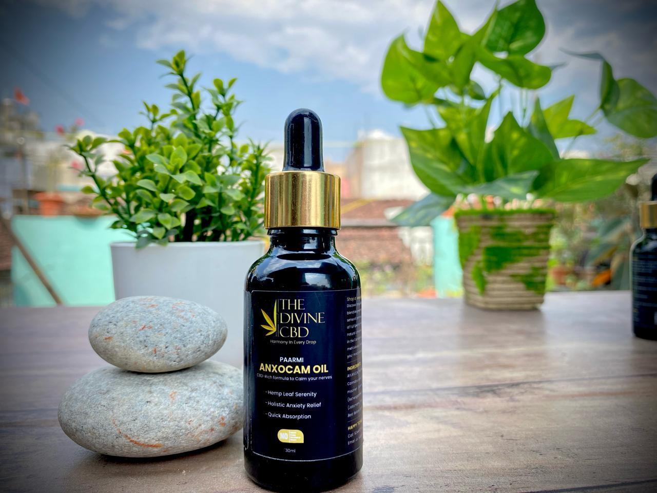 Paarmi Cares- Anxocam Oil | Calming Essence Hemp Leaf Extract | For Stress, Anxiety and RelaxationBody OilPaarmi Cares Anxocam Oil - Anxiety Relief Hemp Oil | Quick Relaxation