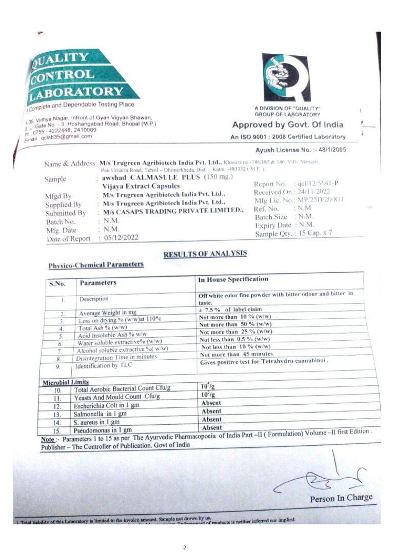 Awshad - Calmasule Plus CapsulesCapsulesCalmasule - Capsules for Pain and Anxiety Relief