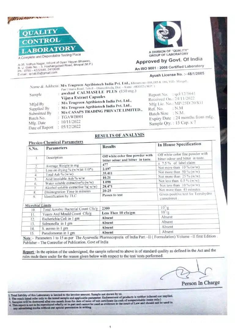 Awshad - Calmasule Plus CapsulesCapsulesCalmasule - Capsules for Pain and Anxiety Relief