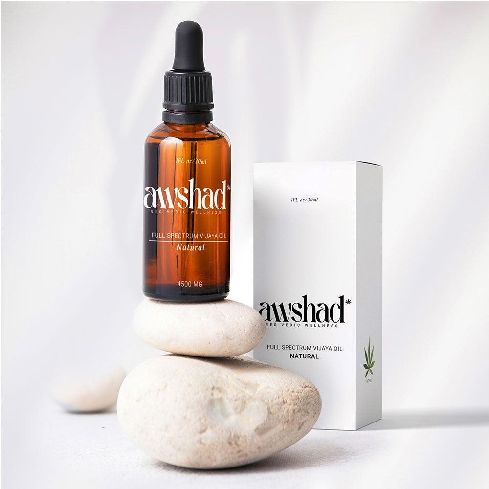 Awshad - Full Spectrum Cannabis Oil - 4500MG - 30ML (Natural).